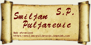 Smiljan Puljarević vizit kartica